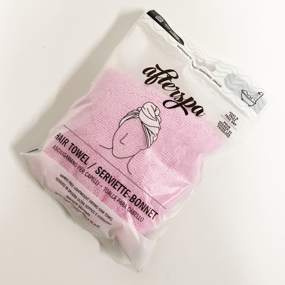 Afterspa Pink Hair Wrap Towel
